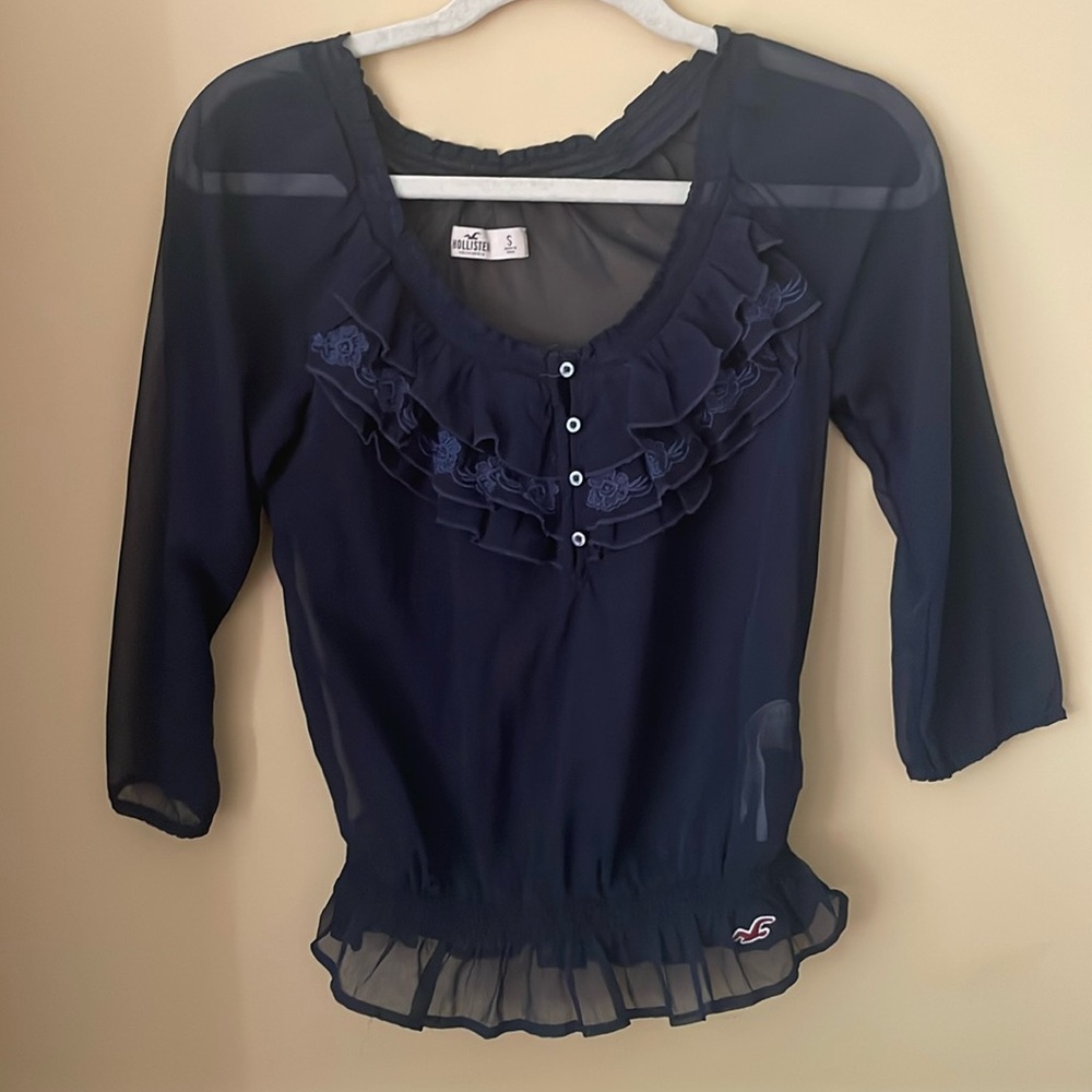 Hollister long sleeve blouse